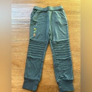Star Wars Dark Green Ribbed Knee Joggers with Character Icons